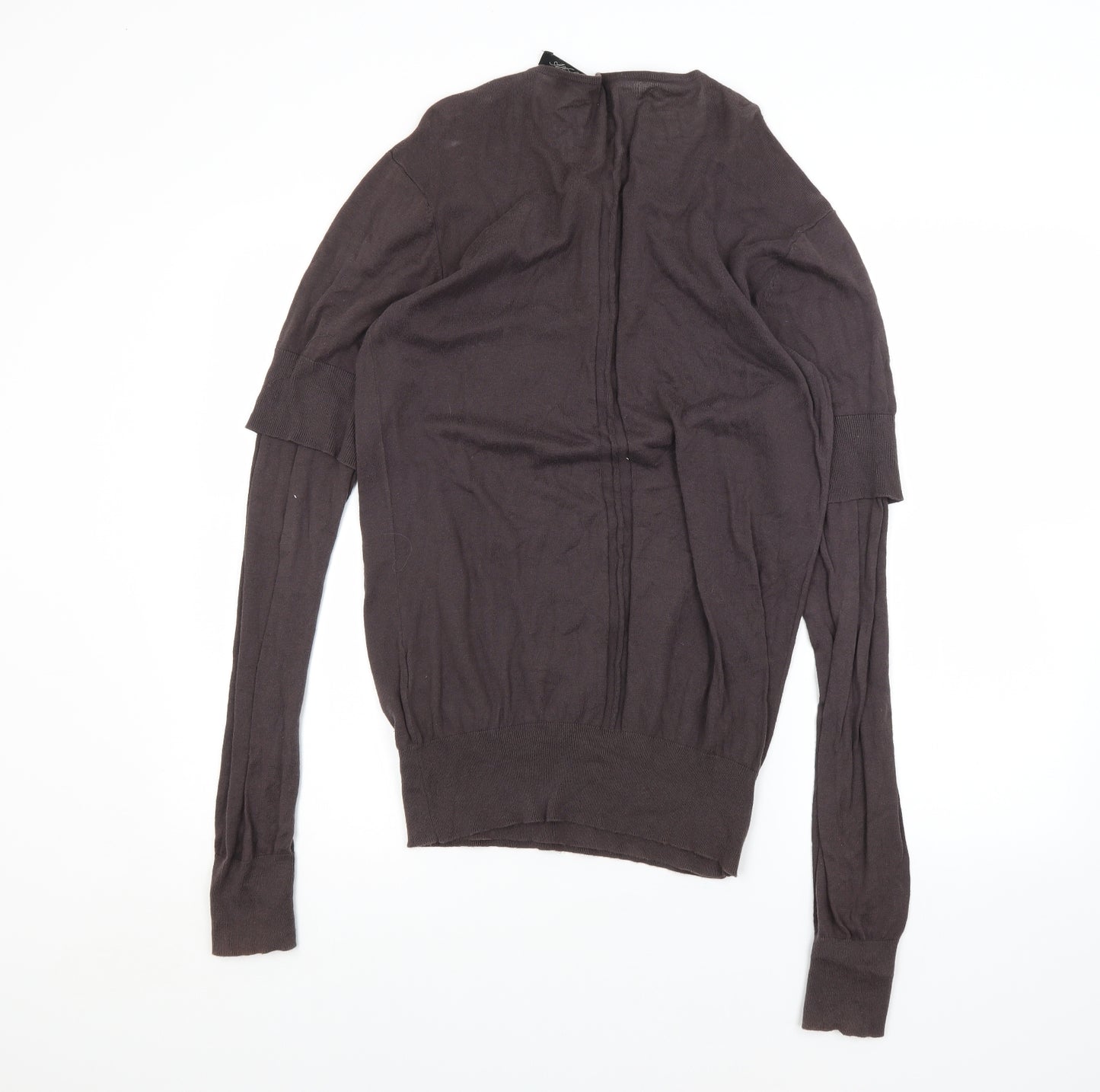 AllSaints Womens Brown   Cardigan Jumper Size M