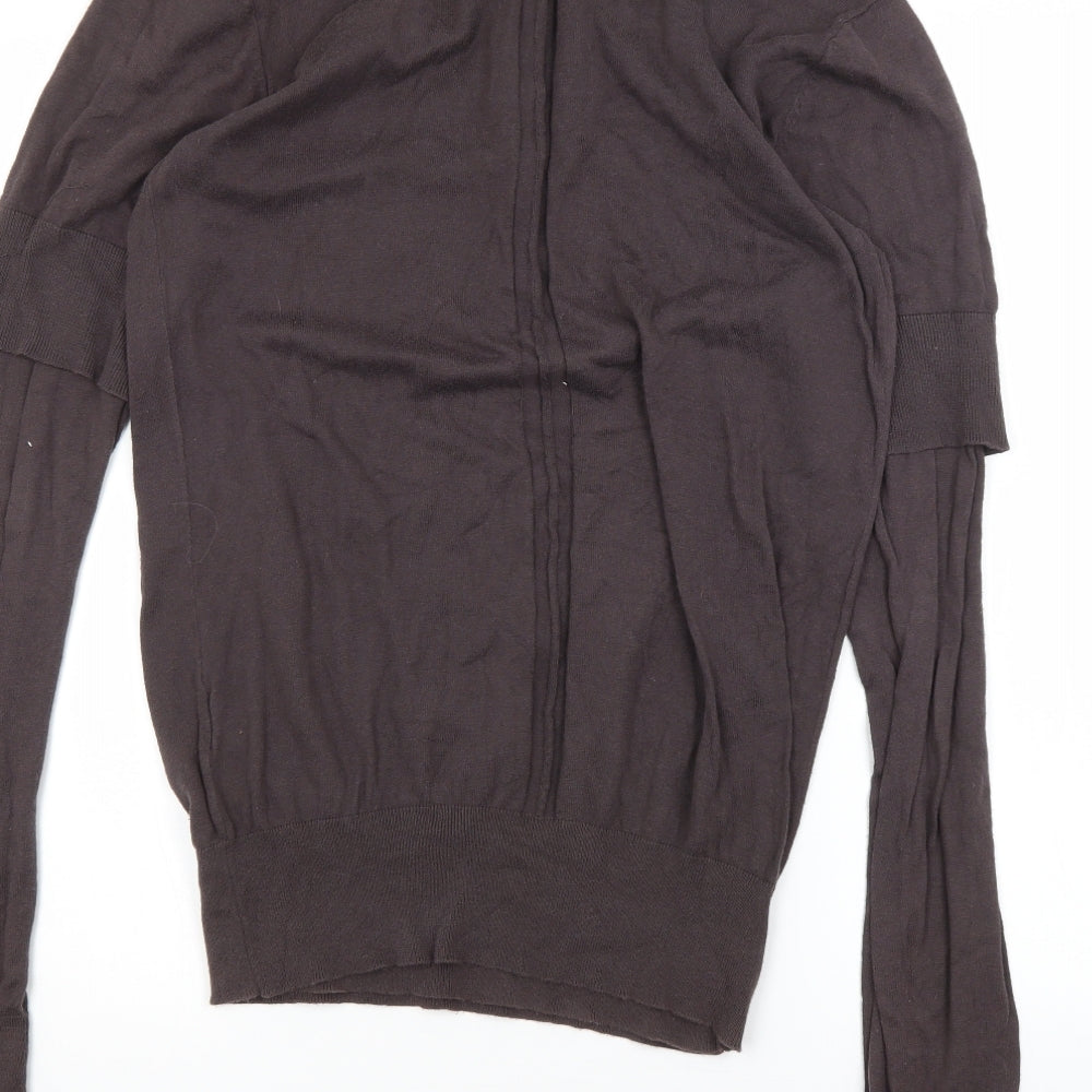 AllSaints Womens Brown   Cardigan Jumper Size M