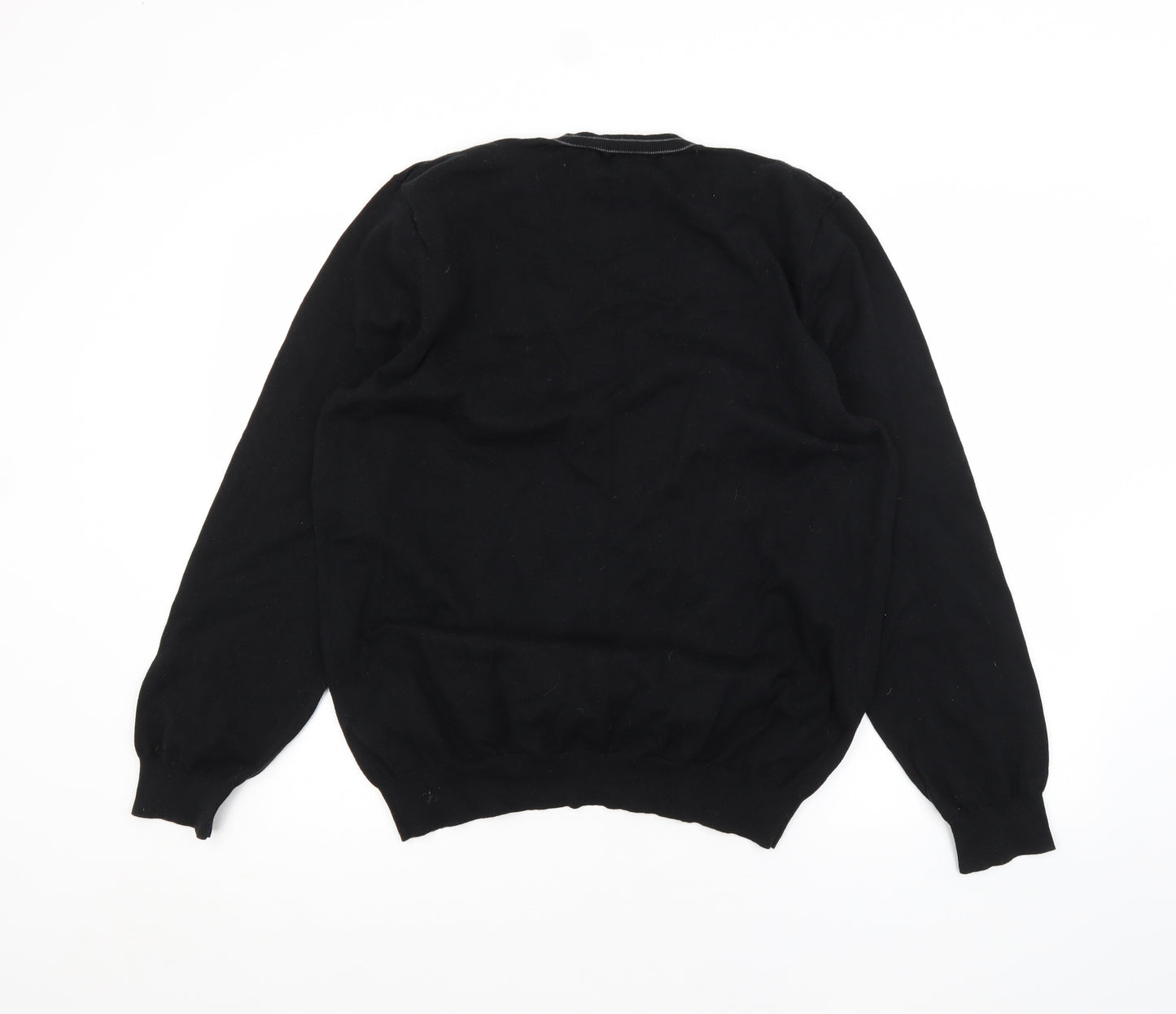 George Mens Black   Cardigan Jumper Size L