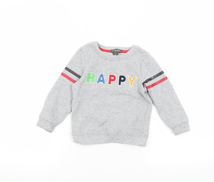 Primark  Grey   Pullover Jumper Size 24 Months