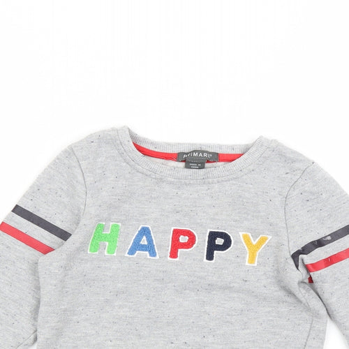 Primark  Grey   Pullover Jumper Size 24 Months