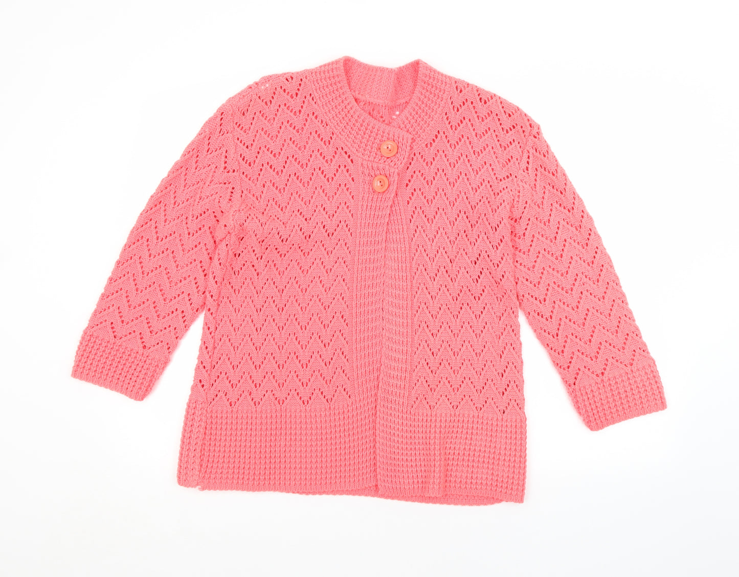 Preworn Womens Pink   Cardigan Jumper Size M