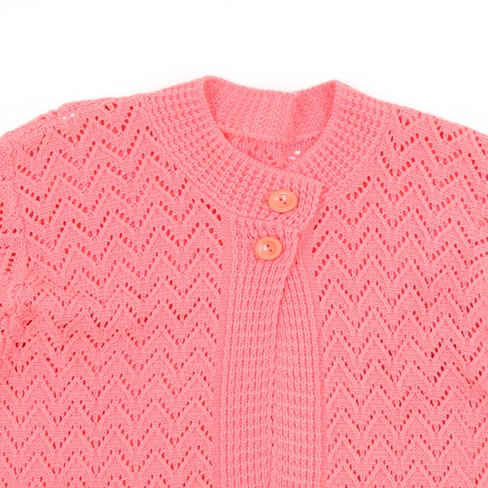 Preworn Womens Pink   Cardigan Jumper Size M
