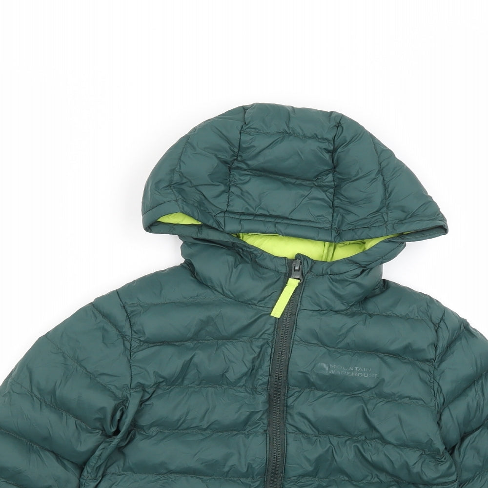 Mountain Warehouse Boys Green   Puffer Jacket Coat Size 2-3 Years
