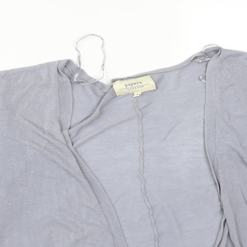 Papaya Womens Grey   Cardigan Jumper Size L