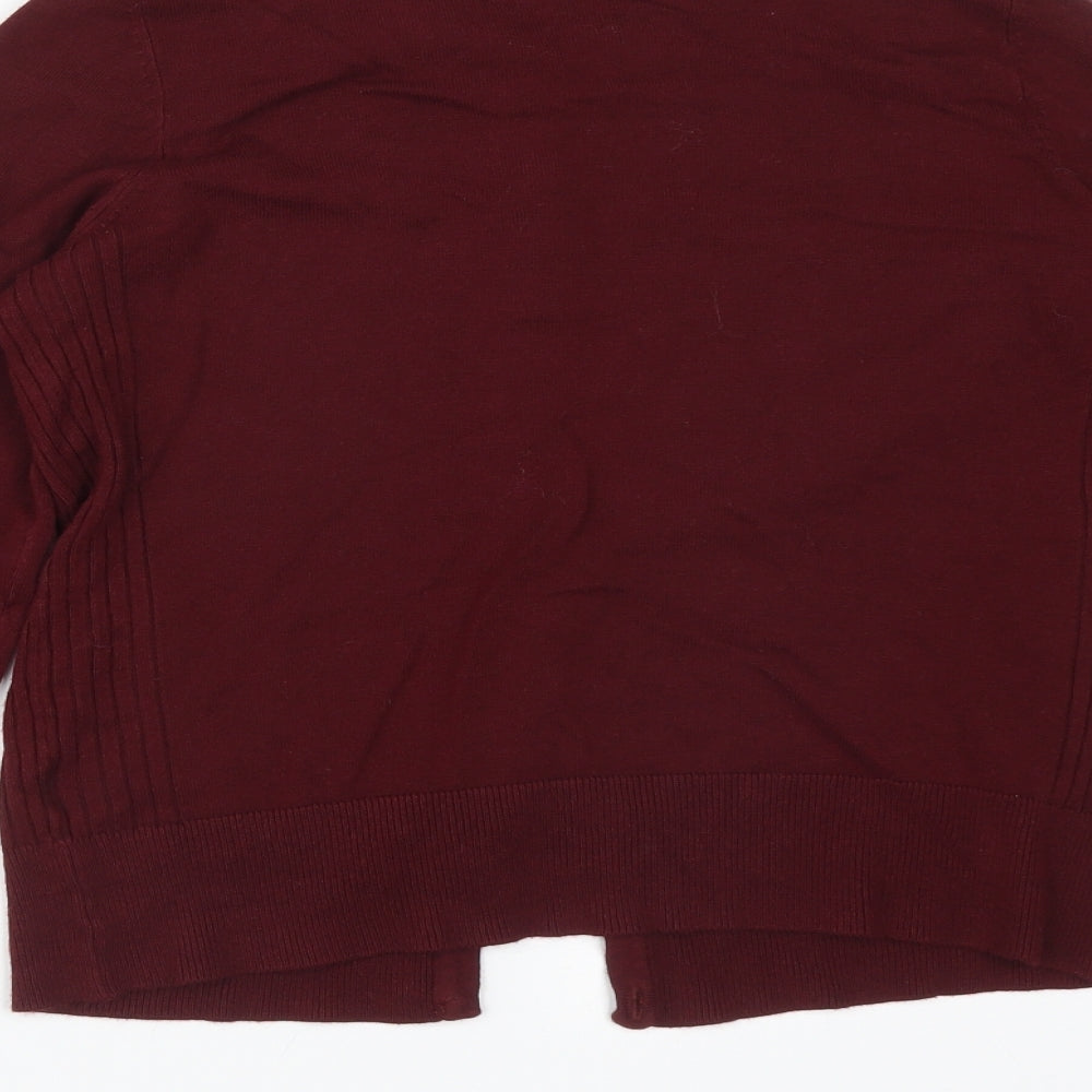 F&F Womens Red   Cardigan Jumper Size 10