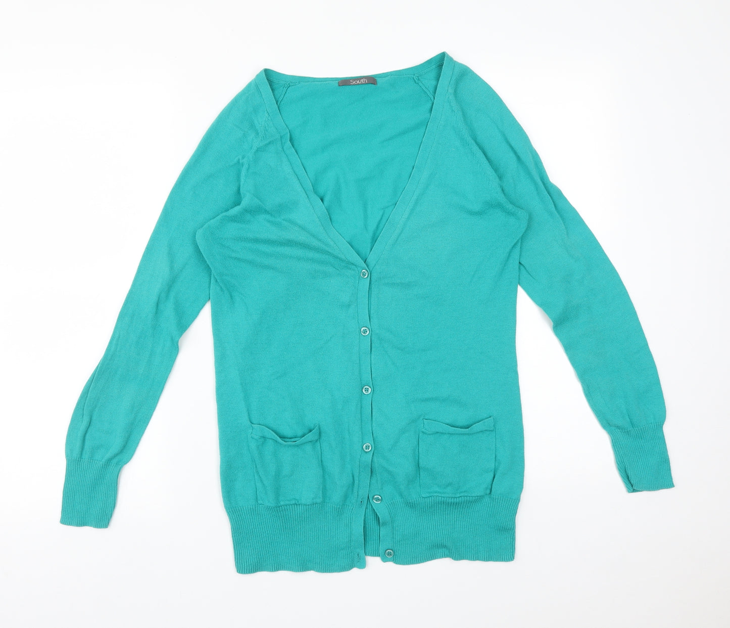 South Womens Green   Cardigan Jumper Size 12