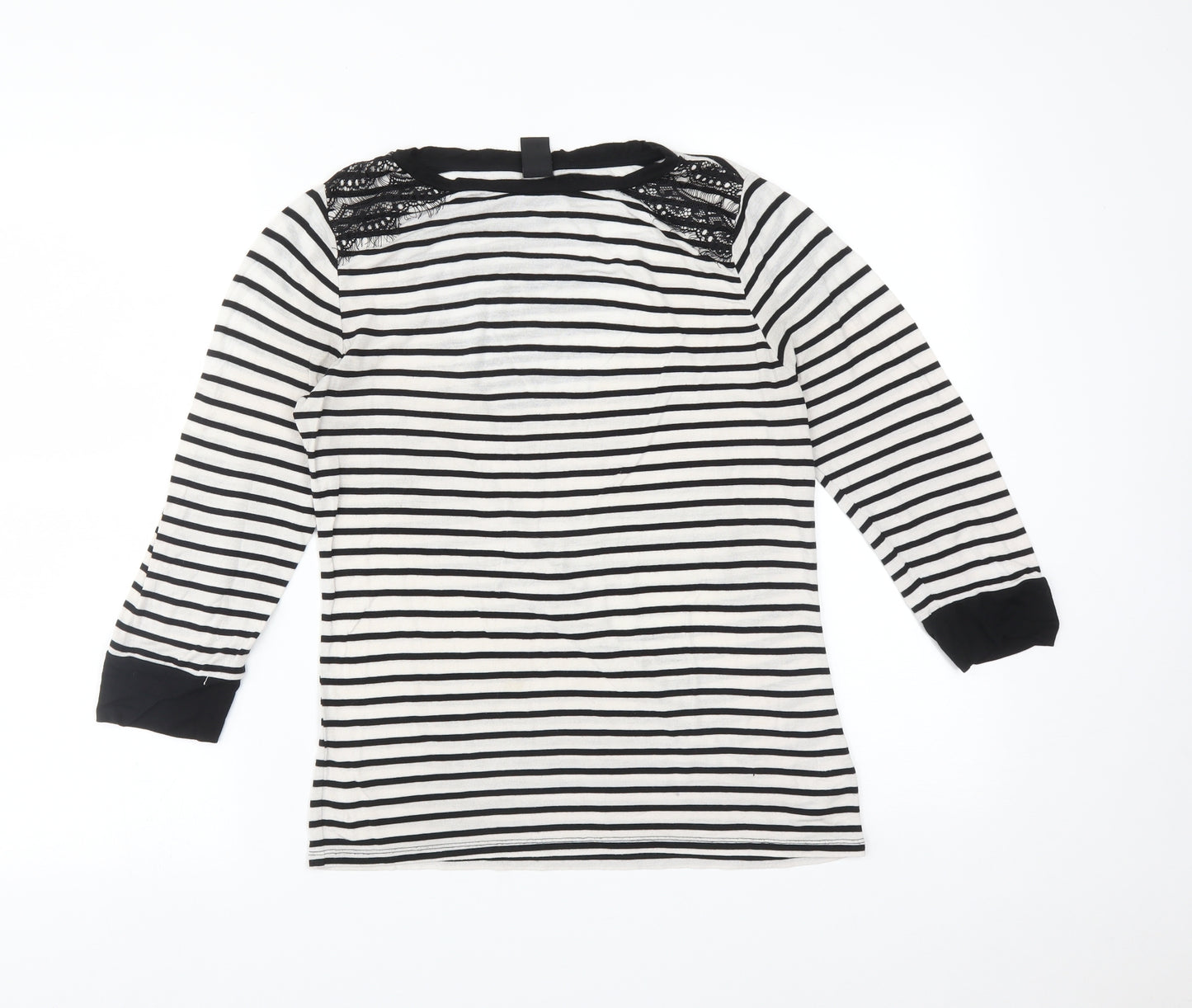 TU Womens Multicoloured Striped  Basic T-Shirt Size 12