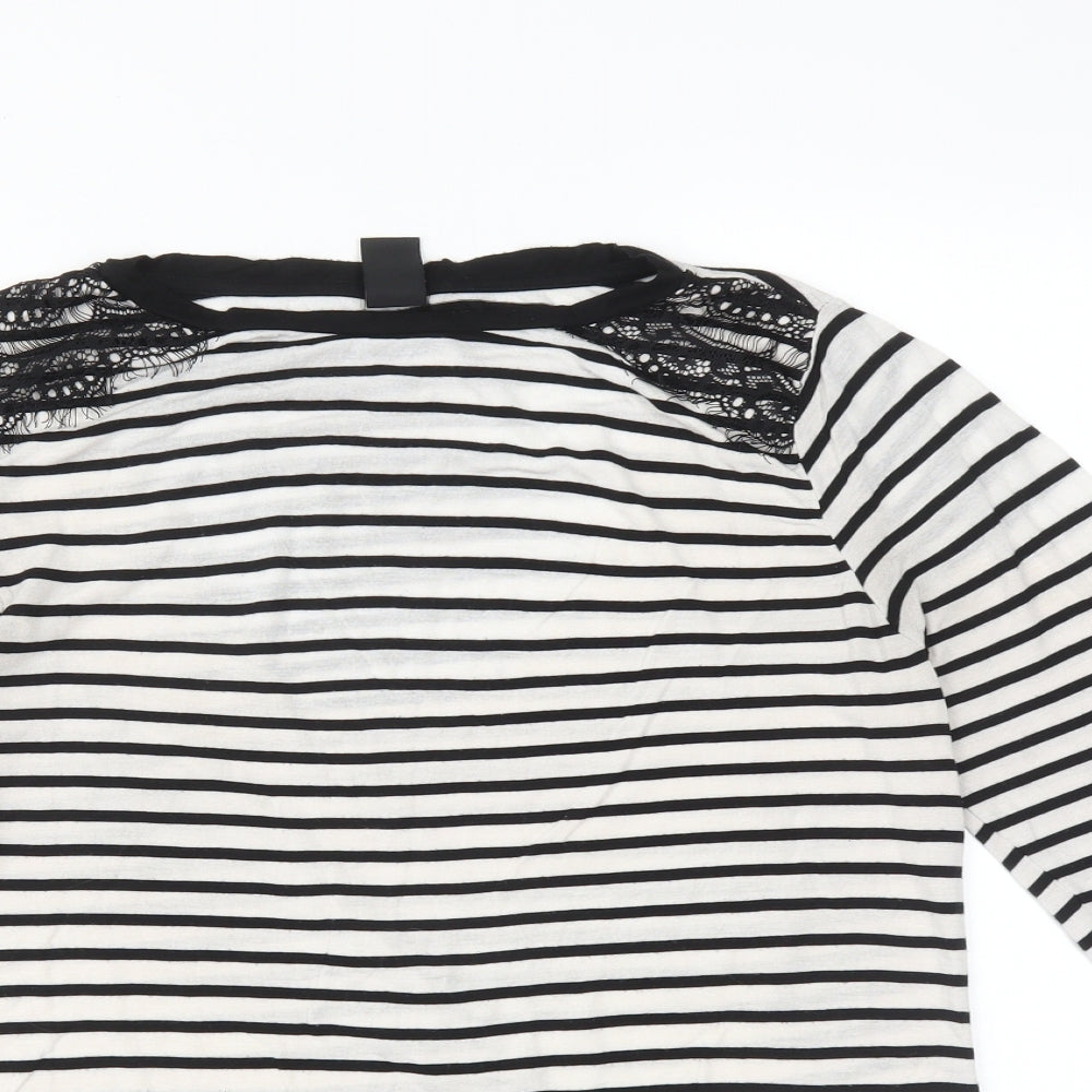 TU Womens Multicoloured Striped  Basic T-Shirt Size 12