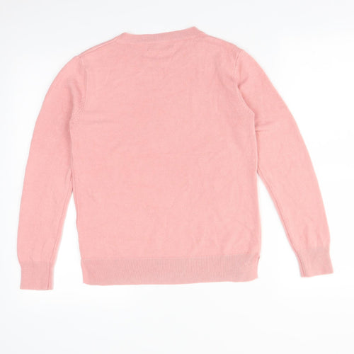 M&S Womens Pink   Pullover Sweatshirt Size 10