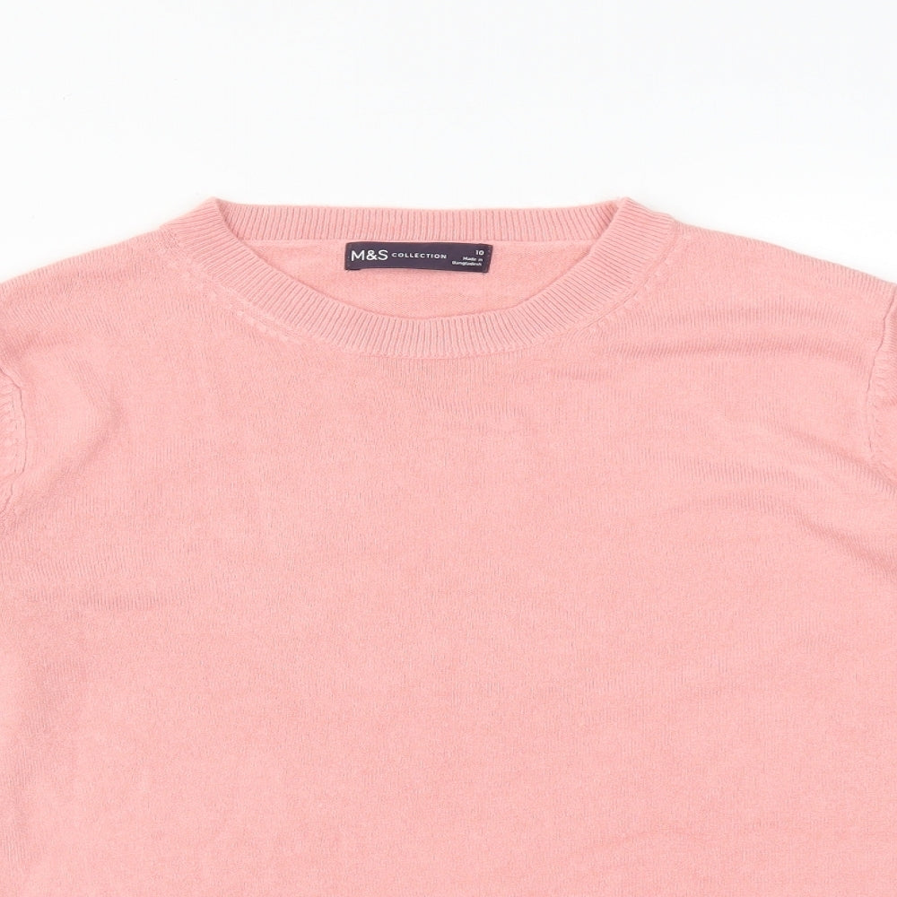 M&S Womens Pink   Pullover Sweatshirt Size 10