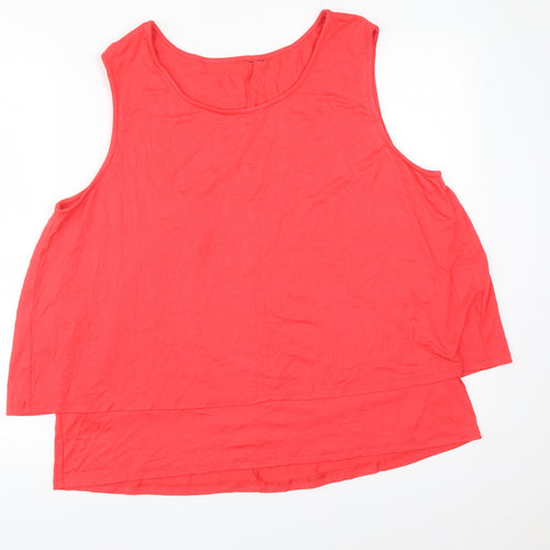 INTUITION Womens Pink   Basic T-Shirt Size 22