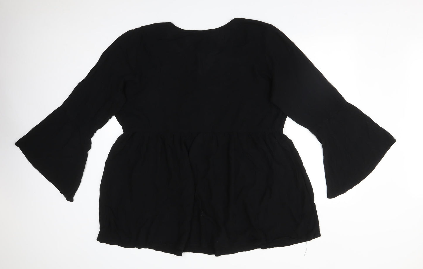 FASHION BOX Womens Black   Basic T-Shirt Size 20