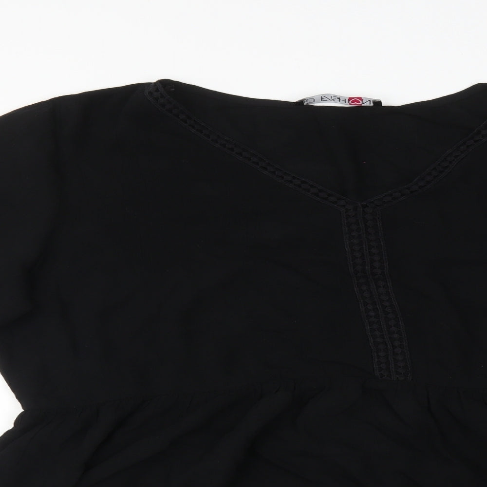 FASHION BOX Womens Black   Basic T-Shirt Size 20