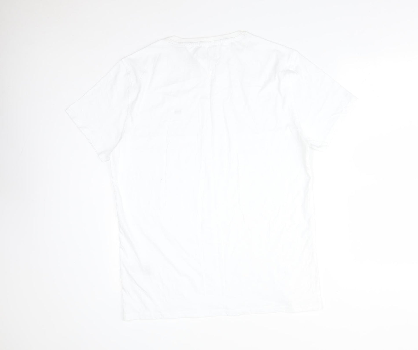 TOMMY JEANS Mens White    T-Shirt Size L