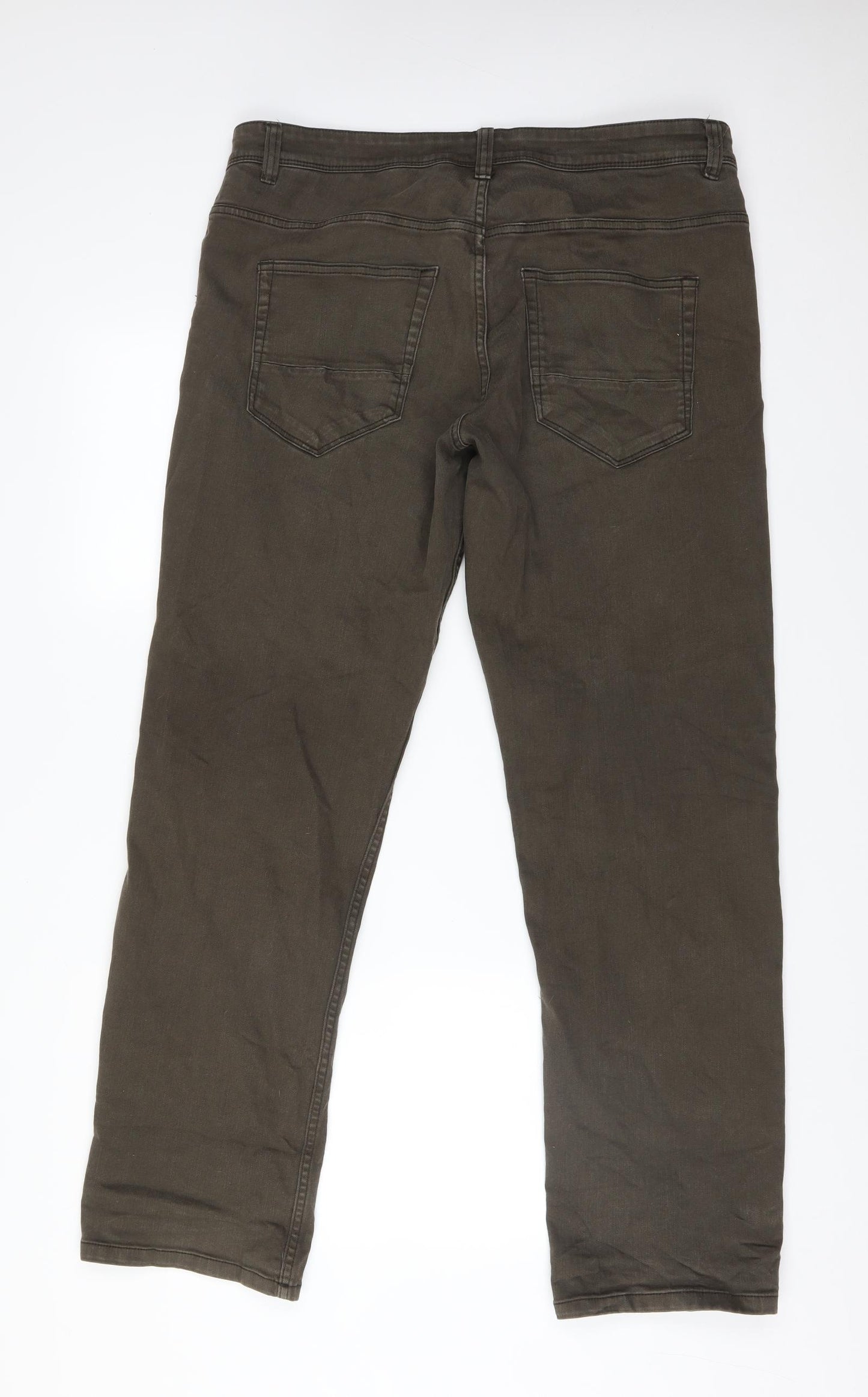 George Mens Green   Straight Jeans Size 36 L32 in