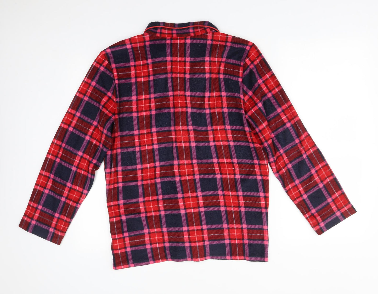 M&S Womens Multicoloured Check   Pyjama Top Size 14