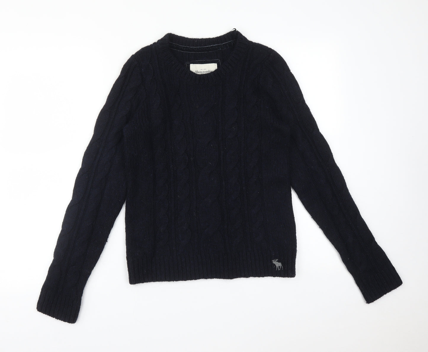 Abercrombie & Fitch Mens Blue Striped  Pullover Jumper Size L