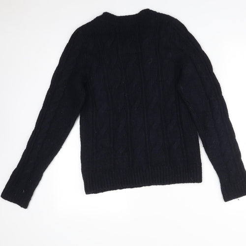 Abercrombie & Fitch Mens Blue Striped  Pullover Jumper Size L