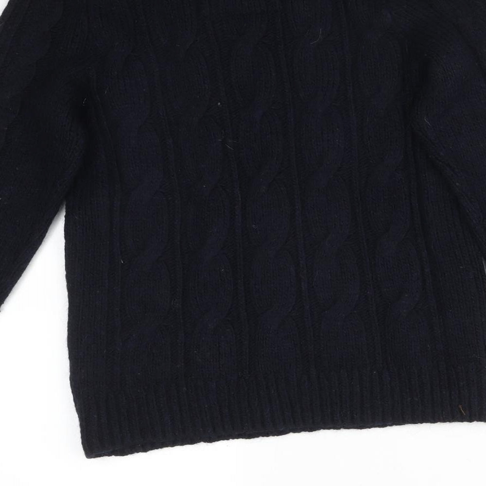 Abercrombie & Fitch Mens Blue Striped  Pullover Jumper Size L