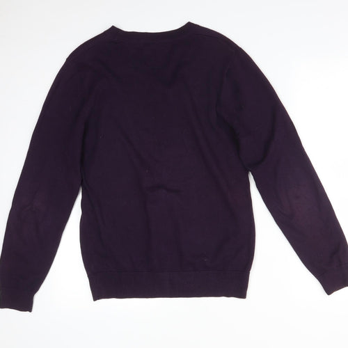 VINTAGE GARMENT Mens Purple   Pullover Sweatshirt Size S