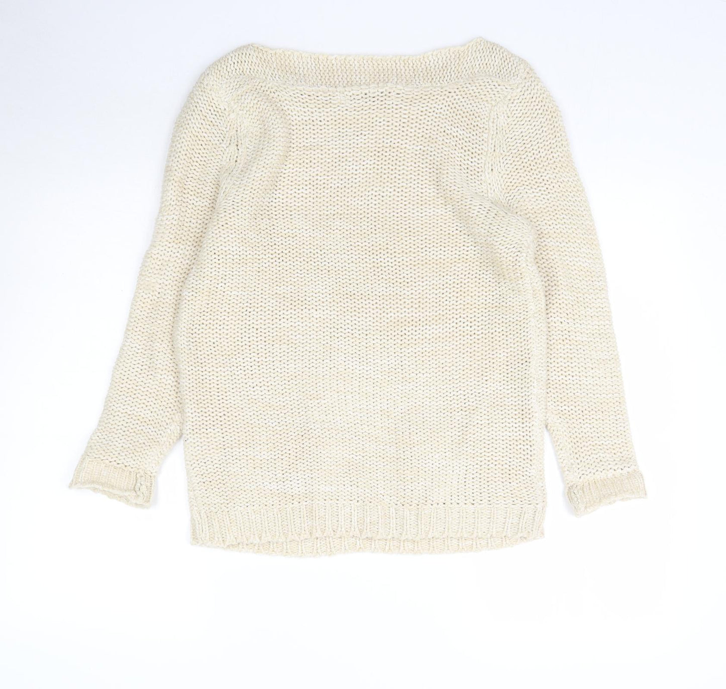 Urban Revival Womens Beige  Knit Pullover Jumper Size M