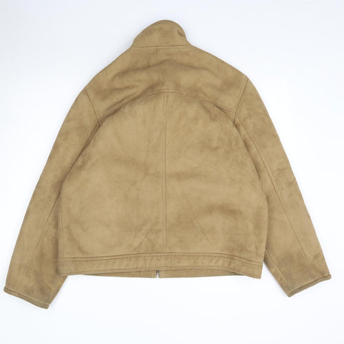 George Womens Beige   Overcoat Coat Size L