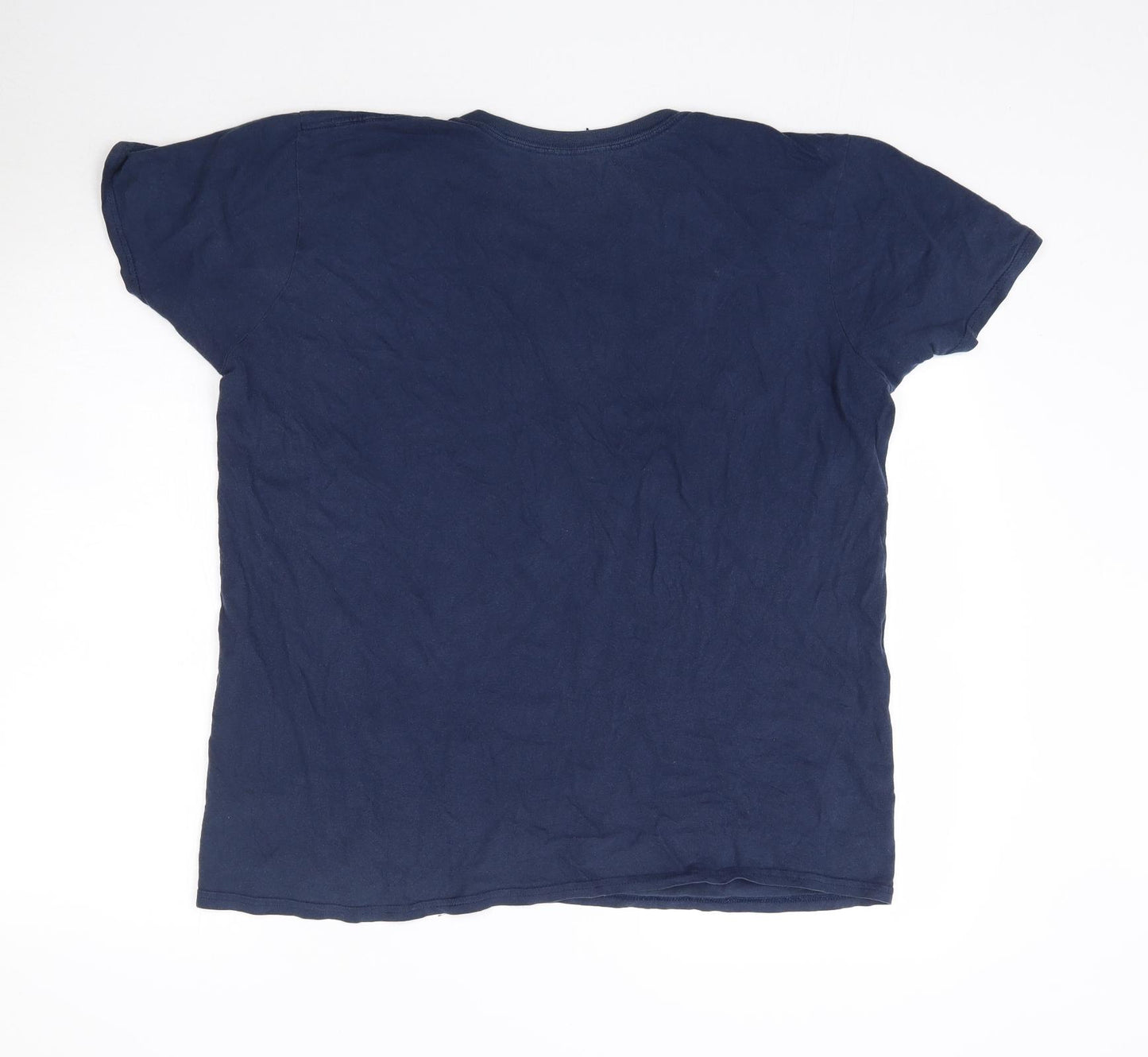 Preworn Mens Blue    T-Shirt Size L