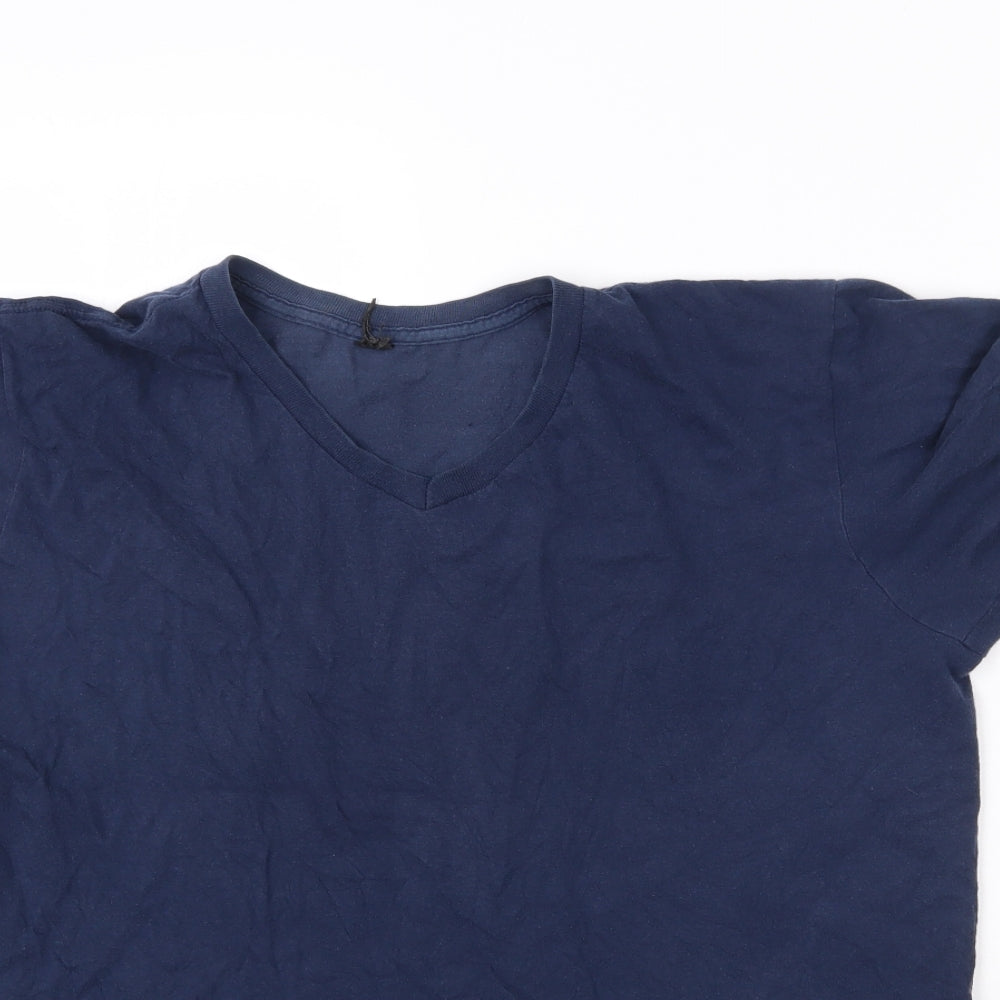 Preworn Mens Blue    T-Shirt Size L