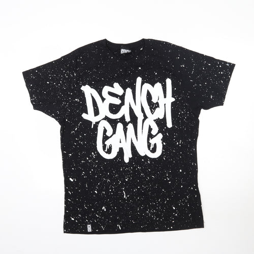 The Dench Mens Black    T-Shirt Size L