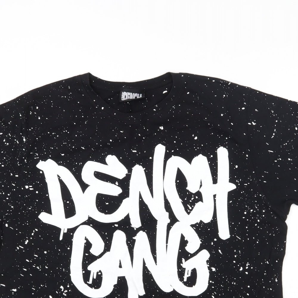 The Dench Mens Black    T-Shirt Size L