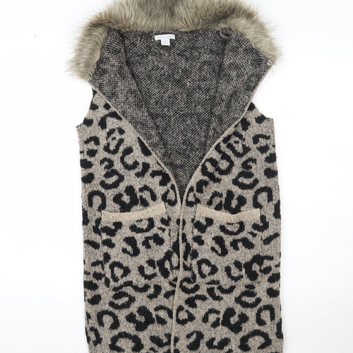 Primark Girls Multicoloured Animal Print  Cardigan Jumper Size 13-14 Years