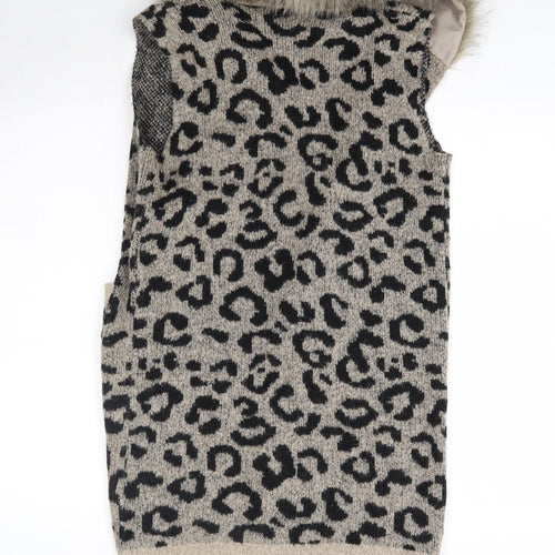 Primark Girls Multicoloured Animal Print  Cardigan Jumper Size 13-14 Years