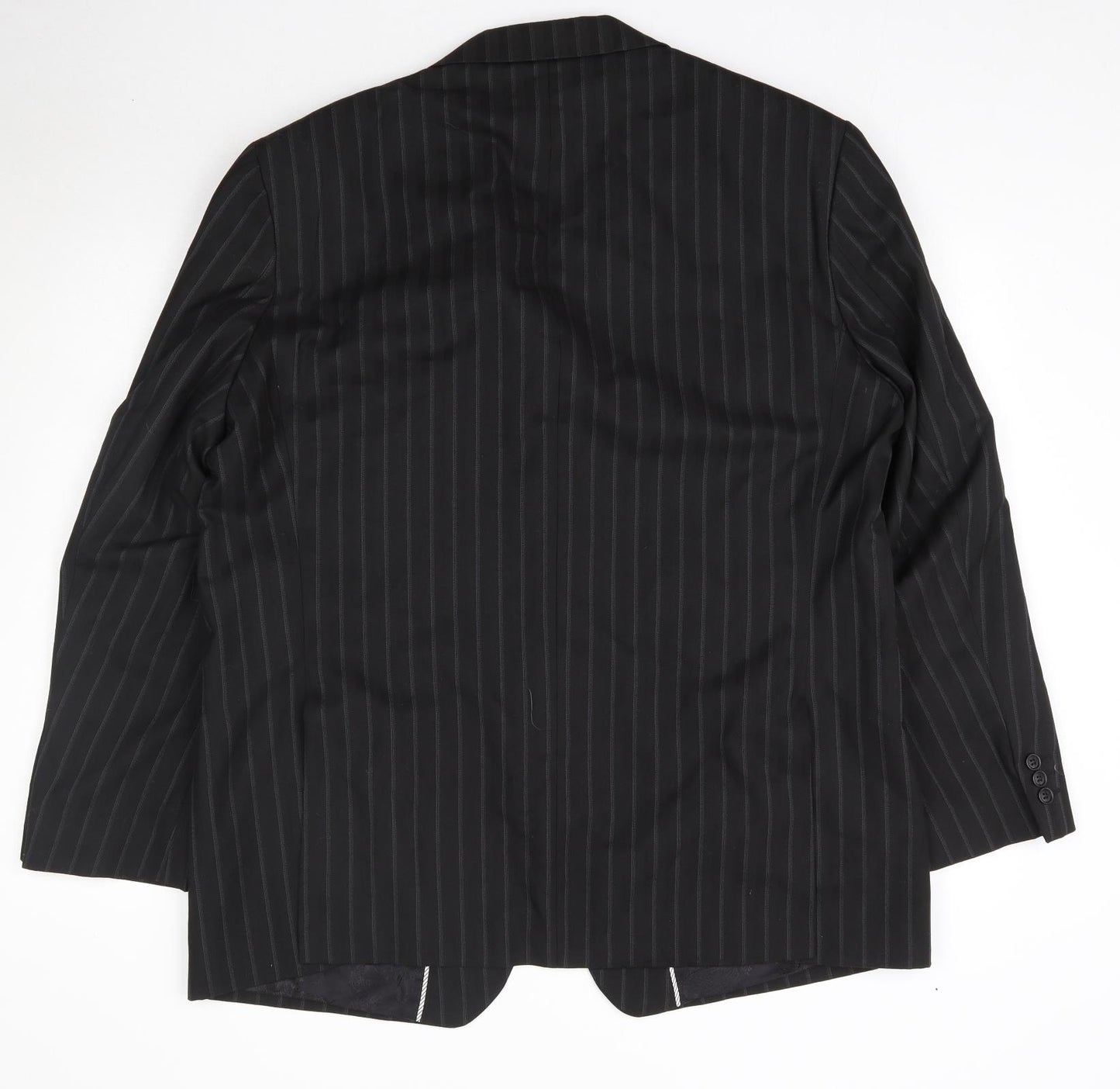Marks and Spencer Mens Black Striped  Jacket Suit Jacket Size M