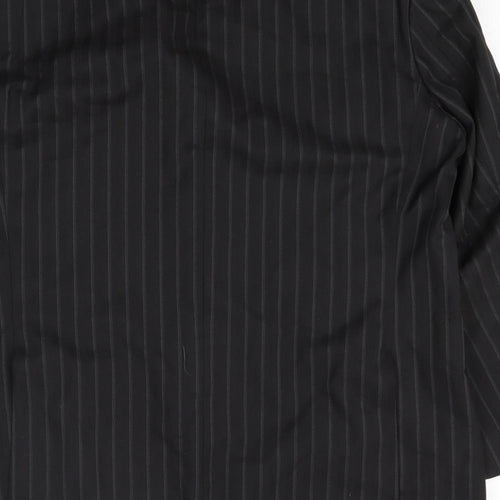 Marks and Spencer Mens Black Striped  Jacket Suit Jacket Size M