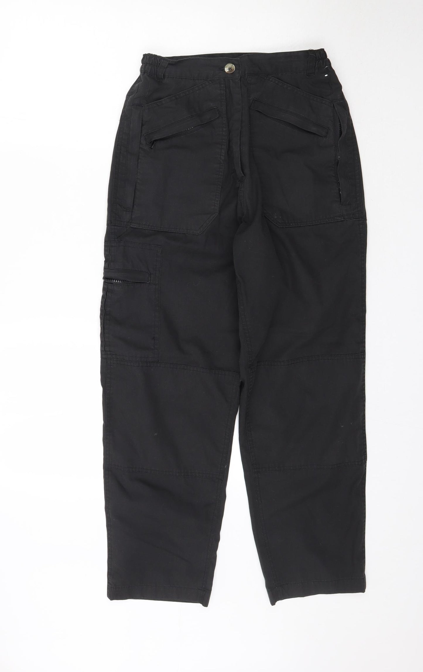 Regatta Womens Black   Cargo Trousers Size 10 L28 in