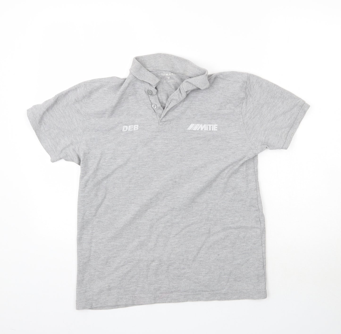 Primark Mens Grey    Polo Size M