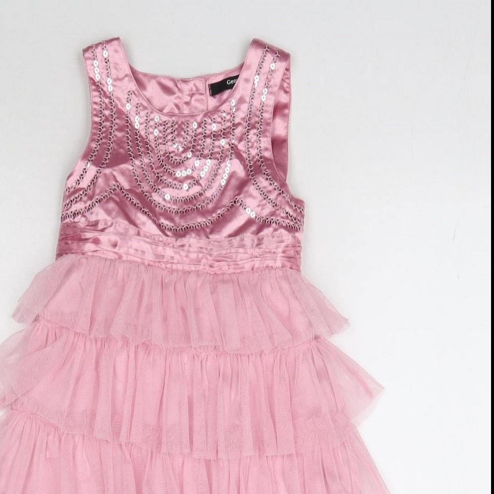 George Girls Pink   A-Line  Size 3-4 Years