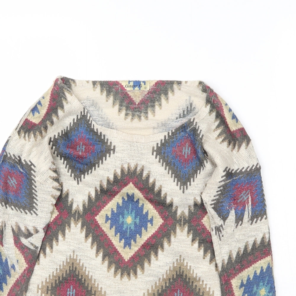 Ginger G Womens Multicoloured   Basic Blouse Size S