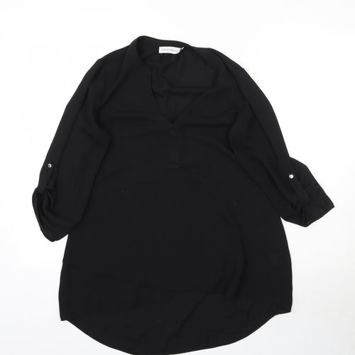Paraphrase Womens Black   Basic Blouse Size S