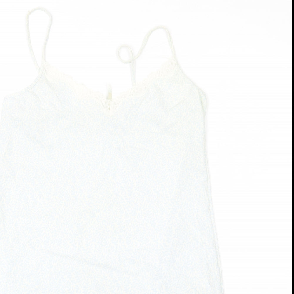 Marks and Spencer Womens Blue Floral  Cami Pyjama Top Size 12