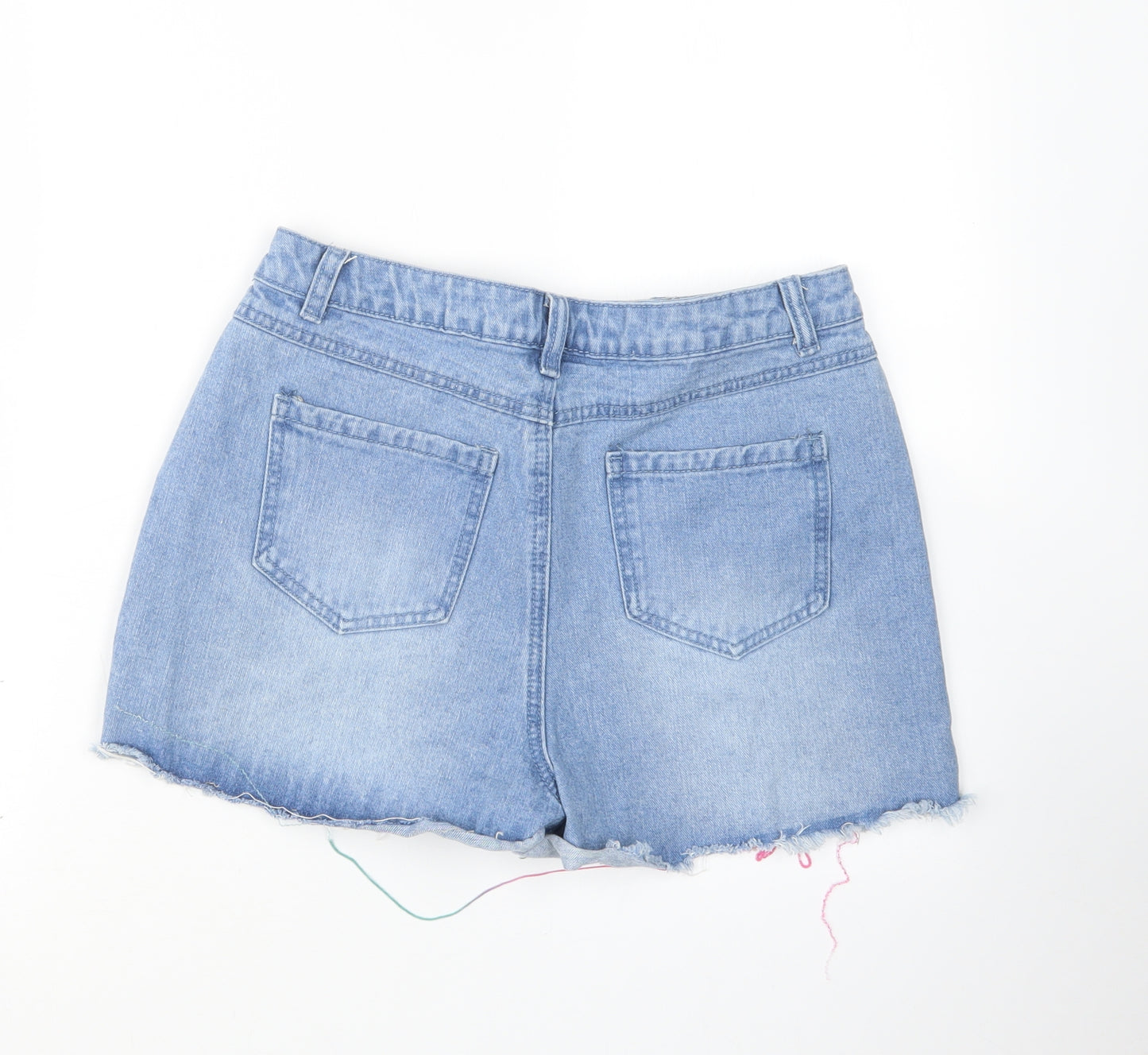 Boohoo Womens Blue  Denim Bermuda Shorts Size 12