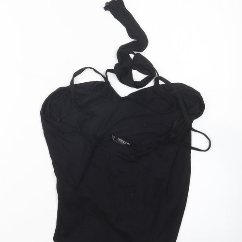 Boohoo Womens Black   Bodysuit One-Piece Size 12