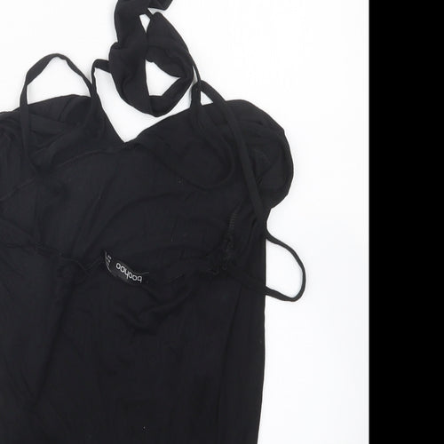 Boohoo Womens Black   Bodysuit One-Piece Size 12