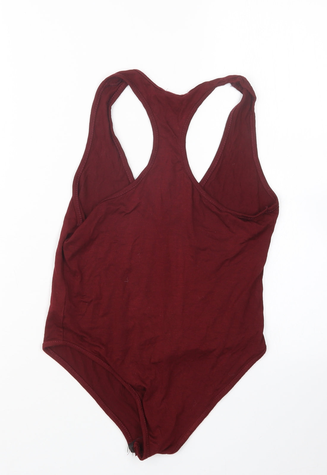 Boohoo Womens Purple   Bodysuit One-Piece Size 10