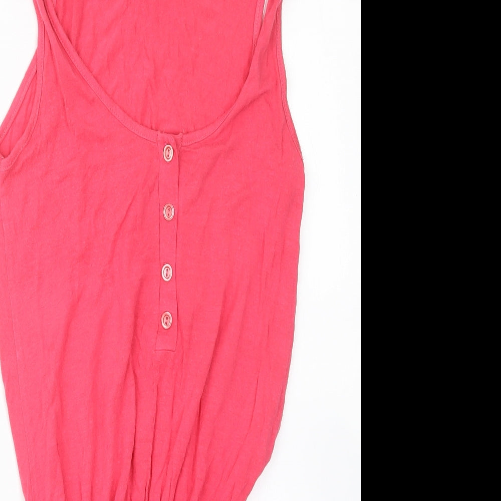 Boohoo Womens Pink   Playsuit One-Piece Size 8
