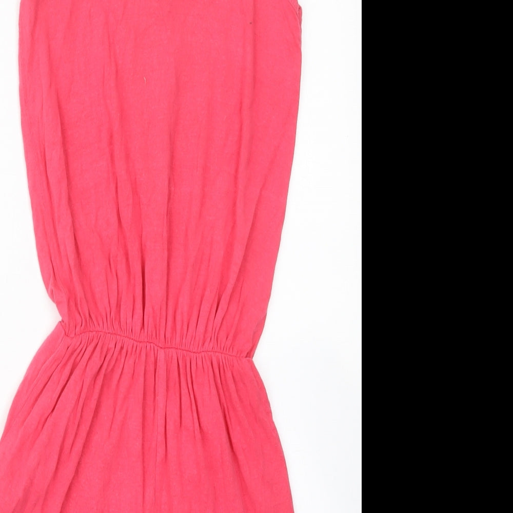 Boohoo Womens Pink   Playsuit One-Piece Size 8