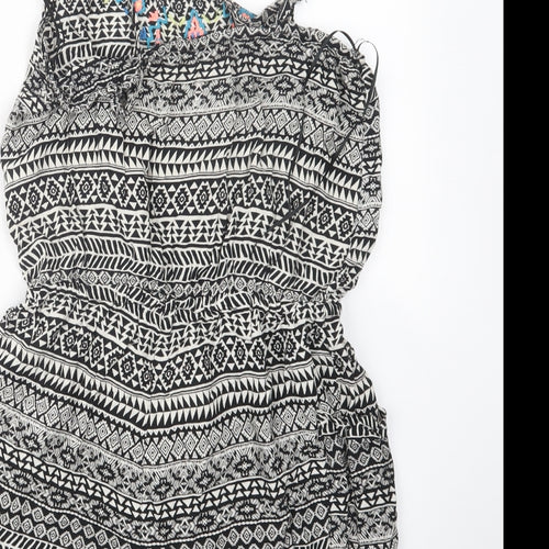 Atmosphere Womens Black Geometric  Playsuit One-Piece Size 8