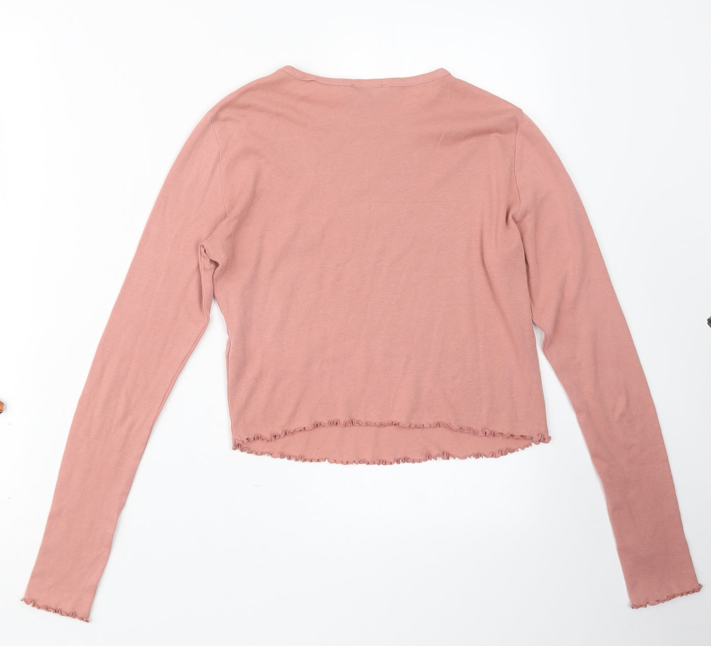 Topshop Womens Pink   Basic T-Shirt Size 10