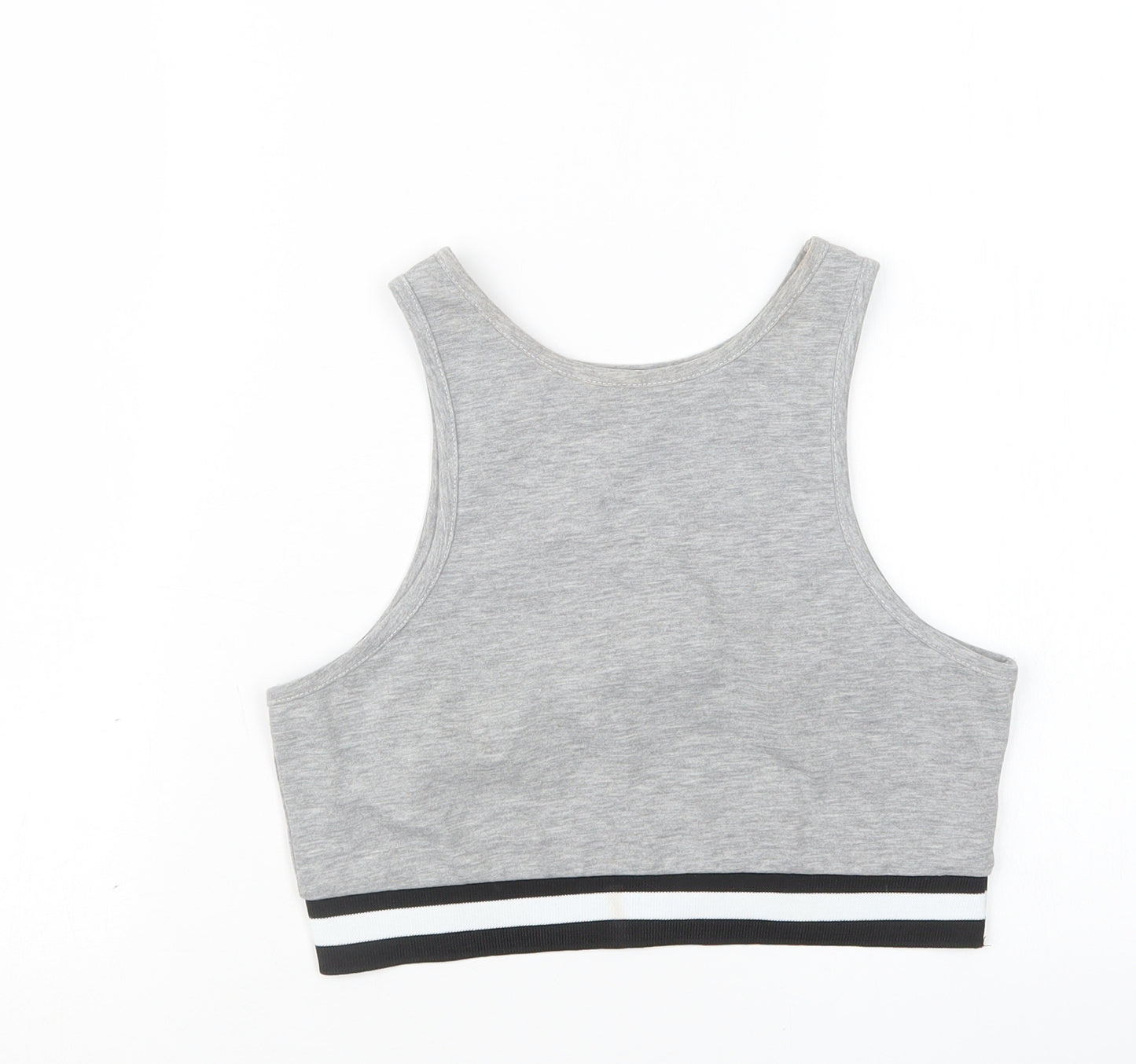 New Look Womens Grey   Cropped T-Shirt Size 10